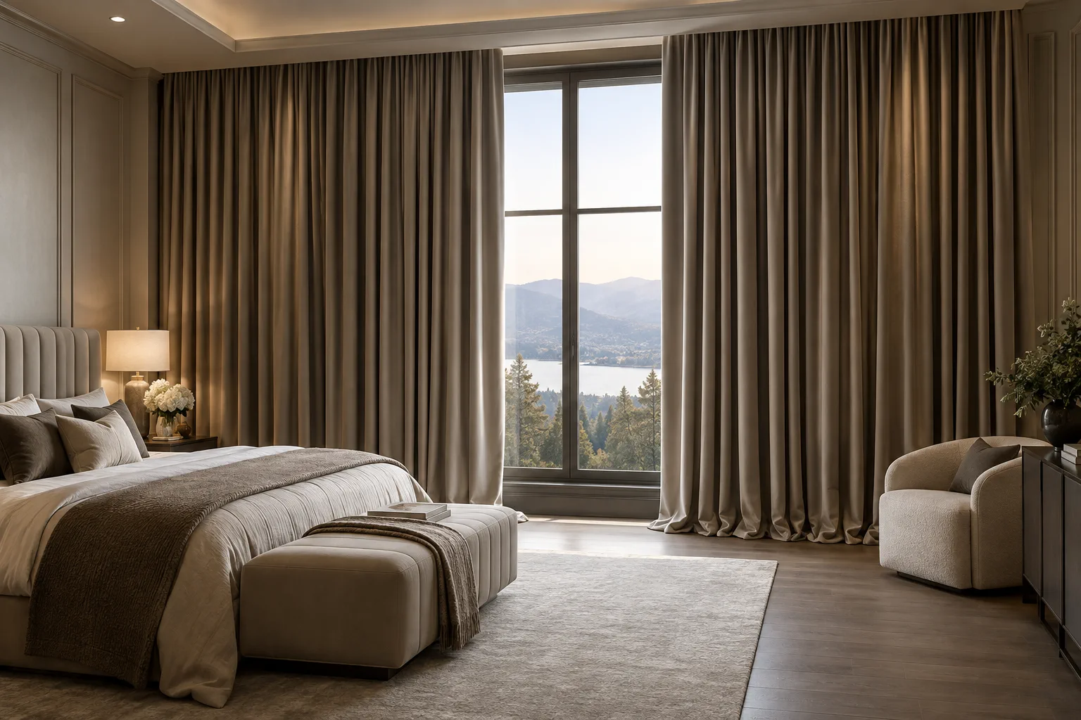 Hotel effect — Full, enveloping finish