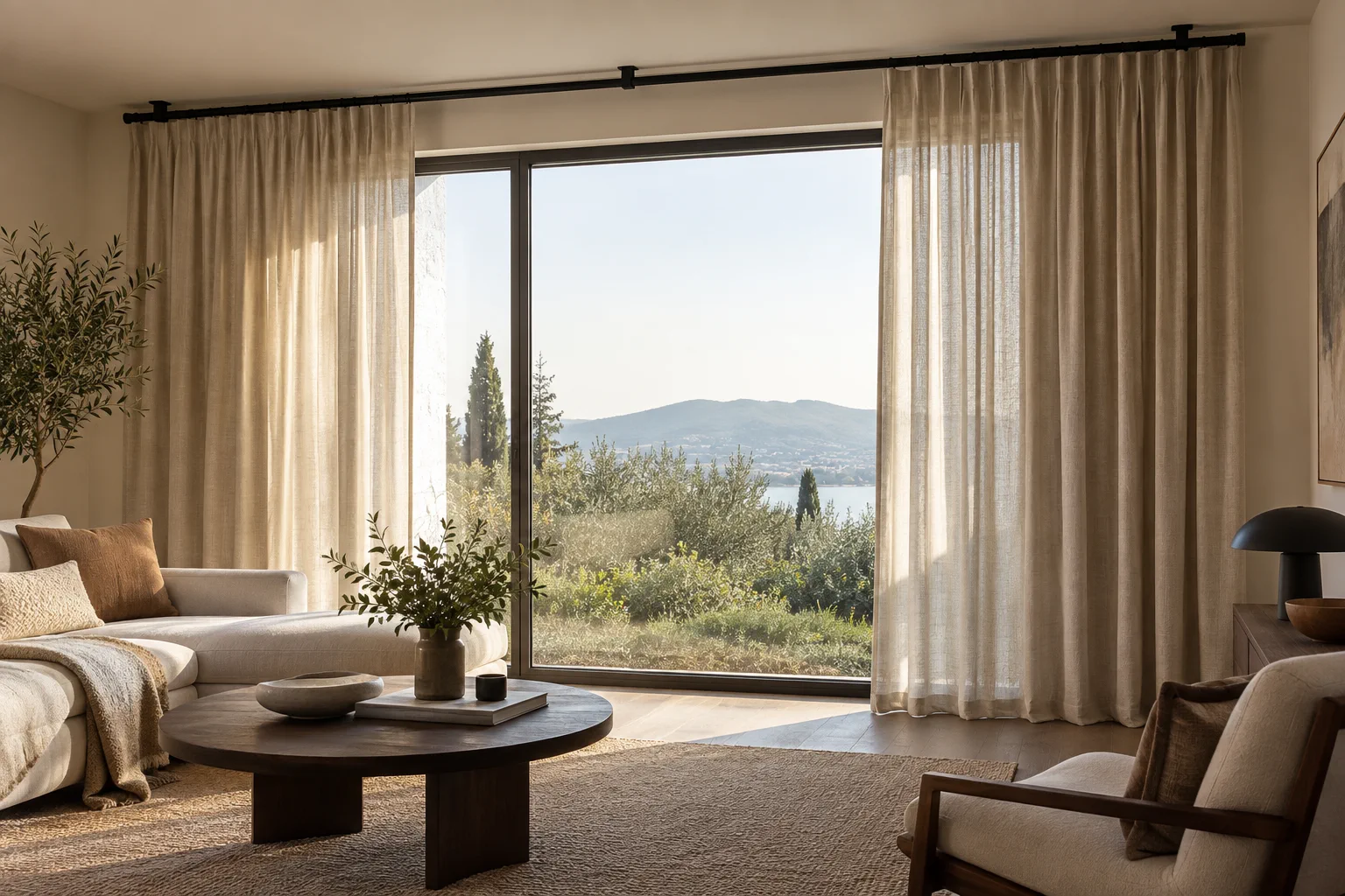 Exposed rail — Simple, elegant installation