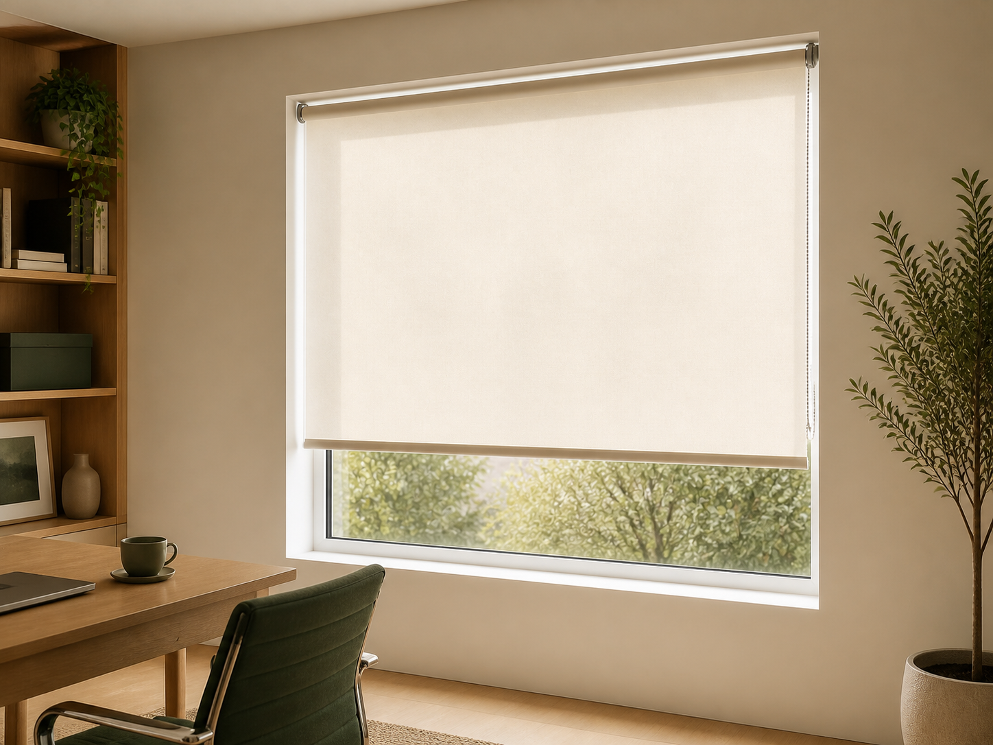 Store rouleau Ilvia A01 sans caisson dans un bureau contemporain