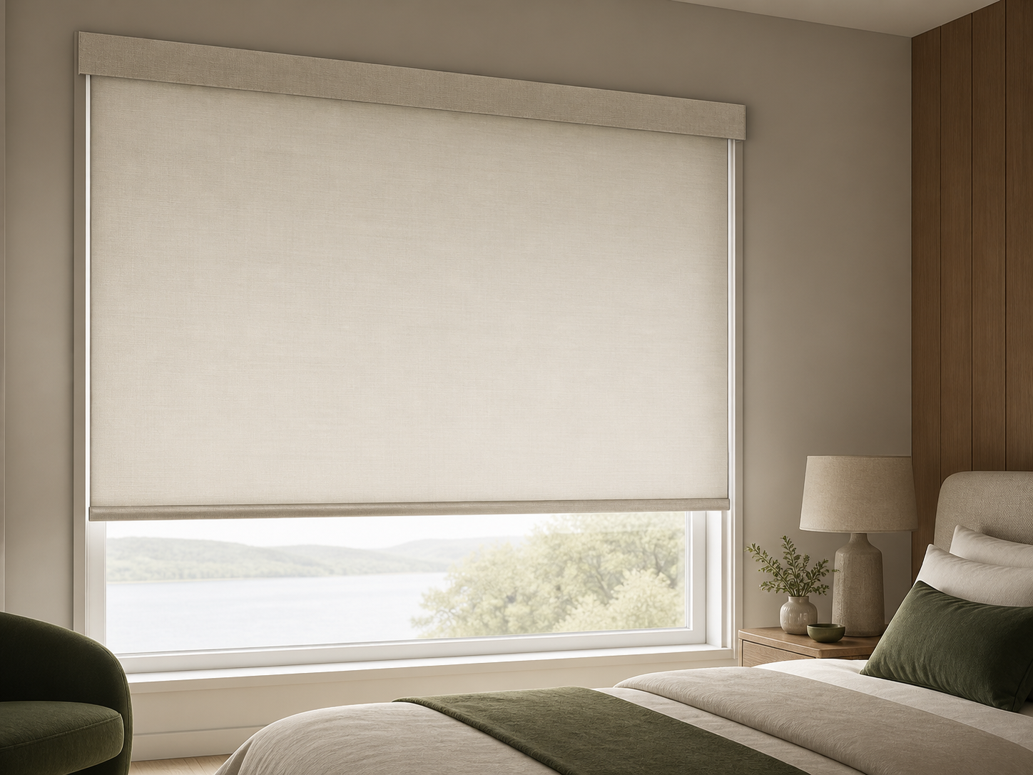 Aperçu du Store rouleau Ilvia A06 avec caisson tissu